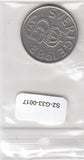 S2-G33-0017 Zweden 5 Kronor VF+ 1983 KM853