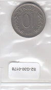 S2-G33-0178 Denmark 10 Kroner VF 1979 KM864
