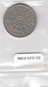 S2-G33-0396 Great Britain 2 Shillings VF 1953 KM892