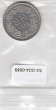 S2-G34-0089 Switzerland 2 Franc VF 1991 KM21a