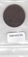 S2-G34-0203 Netherlands East Indies 2 1/2 Cents VF 1920 KM316