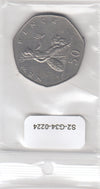 S2-G34-0224 UK 50 Penny VF 1978 KM913