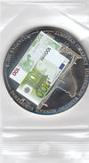 S21-JPE-0090   UNC    100 euro in front map of Europe