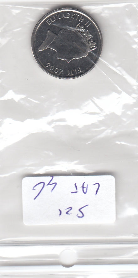 S21-LAT-0046-M02 Fiji Islands 5 Cents UNC 2006 KM 51a