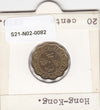 S21-N02-0082 Hong Kong 20 Cents VF 1978 KM36