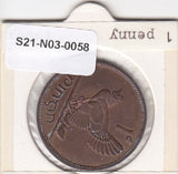 S21-N03-0058 Ireland 1 Penny VF/XF 1966 KM11