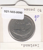 S21-N03-0090 Ireland 10 Pence VF 1969 KM23