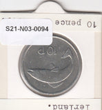 S21-N03-0094 Ireland 10 Pence VF 1975 KM23