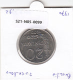 S21-N05-0099 Brazil 20 Centavos UNC 1970 KM579.2