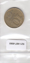 S21-N07-0085 Hungary 10 Forint VF 1985 KM636
