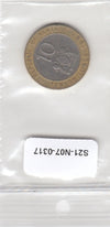 S21-N07-0317 Kenya 10 Shilling VF 1997 KM27
