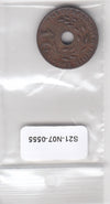 S21-N07-0555 Netherlands East Indies 1 Cent VF 1945 KM317 S