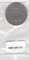 S21-N07-0806 Greece 20 Drachmai VF 1980 KM120