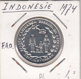 S21-N12-0015 Indonesia 5 Rupiah UNC 1974 KM37
