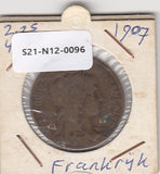 S21-N12-0096 France 10 Centimes FI 1907 KM843