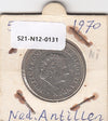 S21-N12-0131 Antilles 1 Gulden VF- 1970 KM12