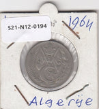 S21-N12-0194 Algeria 1 Dinar VF 1964 KM100