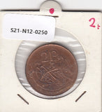 S21-N12-0250 Ireland 2 Pence VF 1971 KM21