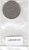 S21-W18-0011 West African States (BCEAO) 100 Francs VF 1968 KM4
