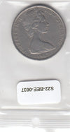 S22-BEE-0037 New Zealand 50 Cents VF 1967 KM37