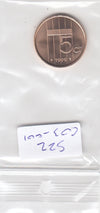 S22-C03-0001-M35 Nederland 5 cents BU 1999 KM202