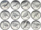 S22-C07-0015-M35 Samoa Set 12x Bird series 1 Sene UNC 2020