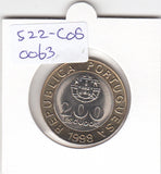 S22-C08-0063 Portugal 200 escudos UNC 1998 KM655
