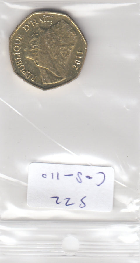 S22-C08-0110 Haiti 1 Gourde XF/UNC 2011 KM155