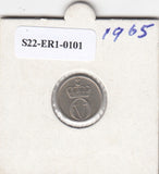 S22-ER1-0101 Noorwegen 10 ore 1965   VF KM411
