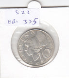 S22-ER1-0335 Oostenrijk 10 shilling 1958   XF KM2918