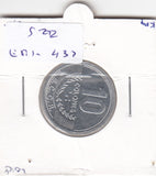 S22-ER1-0433 Costa Rica 10 colones 2008   UNC KM229B