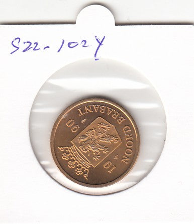S22-ET2-0102Y Netherlands DutchMint token,europe,netherlands FDC 1990