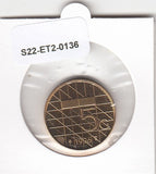 S22-ET2-0136-M02 Netherlands 5 Gulden FDC 1996 KM210