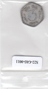 S22-G03-0011-M04 India 3 paise FI 1966 KM14 Munbai