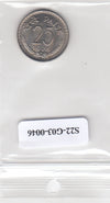 S22-G03-0046-M23 India 25 paise UNC 1976 KM49 mubai