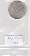 S22-G04-0549 Zweden 1 krona VF 1966 KM826  zilver