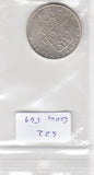S22-G04-0549 Zweden 1 krona VF 1966 KM826  zilver