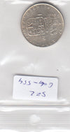 S22-G04-0554 Zweden 1 krona XF 1967 KM826  zilver