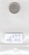 S22-G04-0643 Zweden 10 Ore VF/XF 1955 KM823  zilver