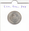 S22-G04-0799 Oostenrijk 5 Schilling 1962   XF KM2889 zilver