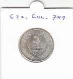 S22-G04-0799 Oostenrijk 5 Schilling 1962   XF KM2889 zilver