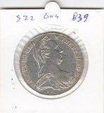 S22-G04-0839 Oostenrijk 1 thaler 1780-2022   UNC KM.T1 zilver