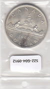S22-G04-0912 Canada 1 dollar 1966   XF KM64.1 zilver