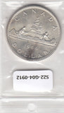 S22-G04-0912 Canada 1 dollar 1966   XF KM64.1 zilver