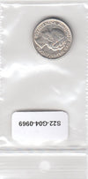 S22-G04-0969 Netherlands 25 cents 194? P PO KM164 zilver
