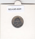 S22-G05-0339 Maleisië 5 sen UNC 1997 KM50