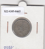 S22-G05-0465 Mozambique 2 1/2 escudos VF 1954 KM78