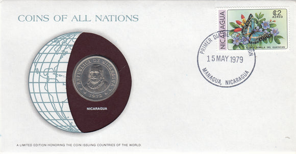 S22-G06-0035 Coins Of All Nations 1 Cordoba  1972 KM26  Nicaragua