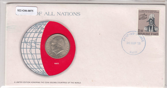 S22-G06-0075 Coins Of All Nations 50 Centimes  1975 KM101a  Haiti