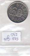 S22-G06-0230 Zweden 5 krone MS63 1984 KM853